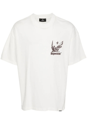 Represent logo-print cotton T-shirt - White