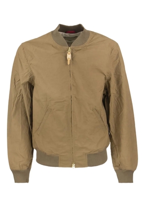 Ceccarelli cotton zip-front bomber jacket - Brown
