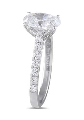 LB Exclusive 14K white gold diamond ring - Silver
