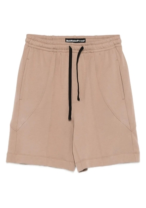 NotRainProof panelled drawstring-waist shorts - Neutrals