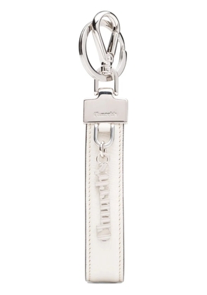 Church's St James leather keyring - White