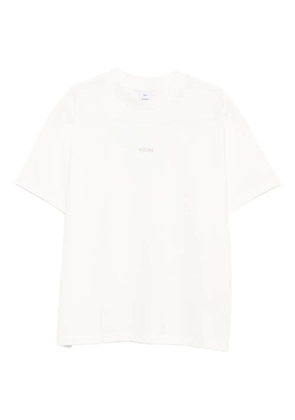 Won Hundred Staff logo-embroidered T-shirt - White