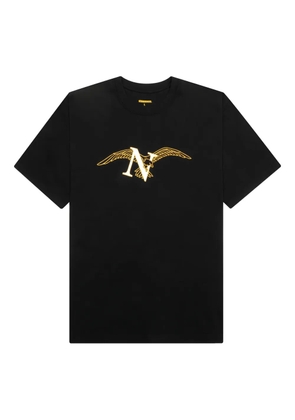 Neighborhood eagle-logo rint T-shirt - Black