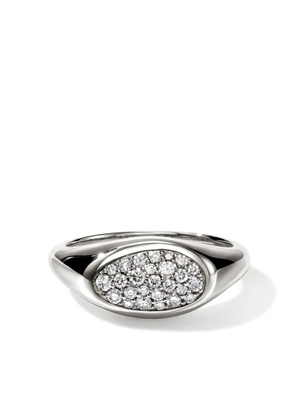John Hardy sterling silver Pebble diamond ring