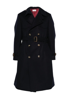 Brunello Cucinelli double-breasted belted coat - Blue