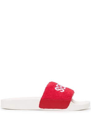 Senso Elly logo-embroidered slides
