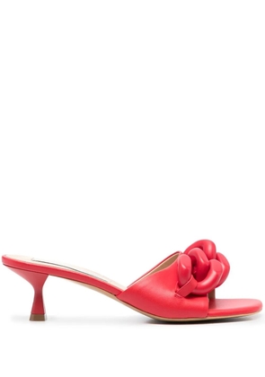 Stella McCartney chain-link detail 60mm sandals - Red