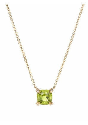David Yurman 18kt yellow gold Châtelaine peridot diamond pendant necklace
