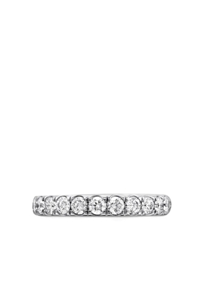 David Yurman platinum DY Eden Partway diamond band ring (2.8mm) - Silver