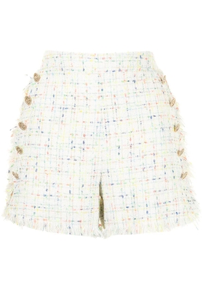Edward Achour Paris tweed-style sailor shorts - Multicolour