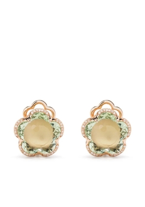 Pasquale Bruni 18kt rose gold Bon Ton diamond and prasiolite earrings - Pink