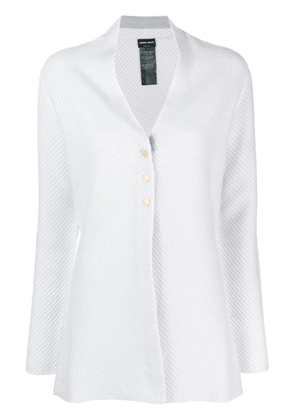 Giorgio Armani three button cardigan - Blue