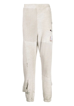 Maison MIHARA YASUHIRO double ankle-cuff cotton joggers - Neutrals