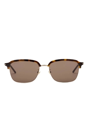 Gucci Eyewear tortoiseshell square-frame sunglasses - Brown