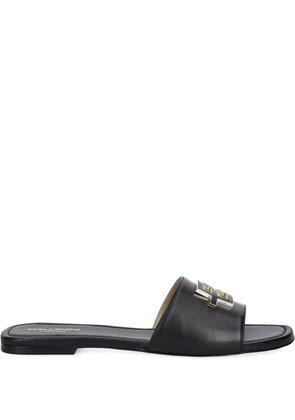 Baldinini logo-plaque sandals - Black