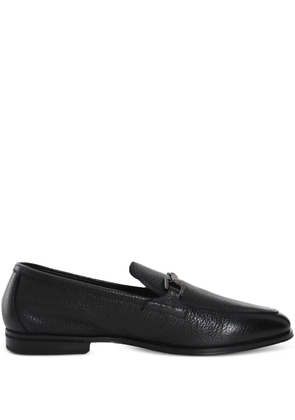 Doucal's leather loafers - Black