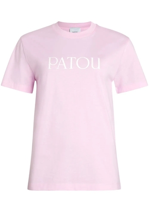 Patou logo-print organic-cotton T-shirt - Pink