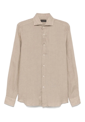 Dell'oglio linen shirt - Brown