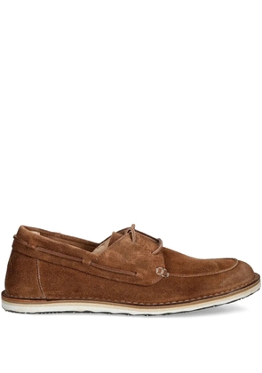 Astorflex suede lace-up boat shoes - Brown