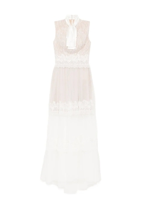 Saiid Kobeisy lace maxi dress - Neutrals
