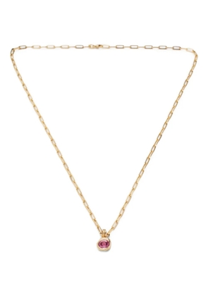 NADIA SHELBAYA 18K yellow gold Dolphin sapphire necklace - Pink