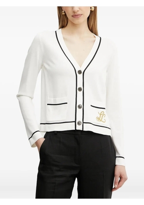 LUISA SPAGNOLI V-neck buttoned cardigan - White