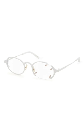 Masahiro Maruyama round-frame glasses - White