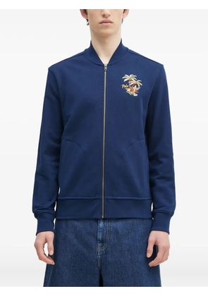 Polo Ralph Lauren embroidered zip-up sweater - Blue