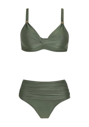 Lygia & Nanny MARIANNE twist-front bikini - Green