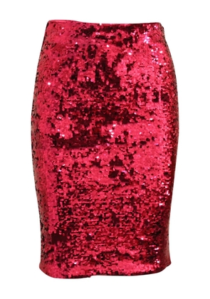 alice + olivia sequin pencil midi skirt - Pink