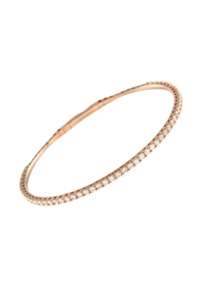 LB Exclusive 14K rose gold Eternity diamond bangle bracelet - Pink