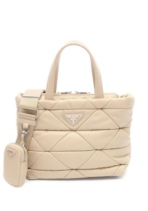 Prada Pre-Owned 2010s quilted padded handbag - Neutrals