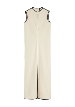 Jil Sander contrasting-trim maxi dress - Neutrals