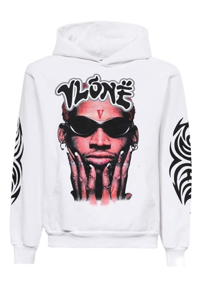 Vlone graphic-print hoodie - White