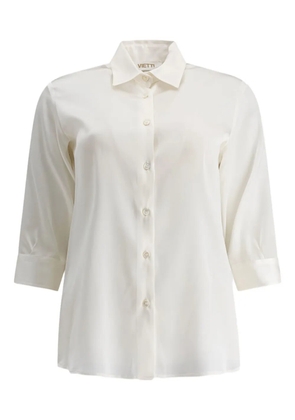 F.It three-quarter sleeves button-down shirt - Neutrals