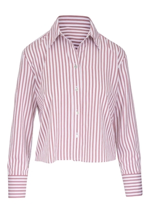 Vince striped button-up shirt - Red