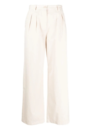 A.P.C. wide-leg cotton trousers - Neutrals