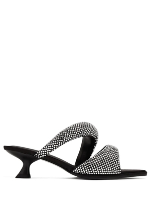 JW Pei Sara 50mm crystal-embellished mules - Black