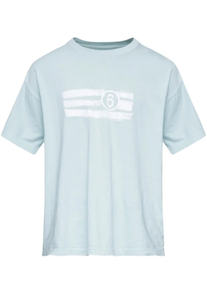 MM6 Maison Margiela printed T-shirt - Blue