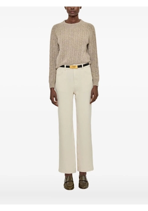 arch4 cable-knit crewneck jumper - Brown