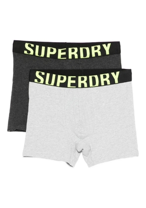 Superdry logo-waistband boxers (pack of two) - Grey