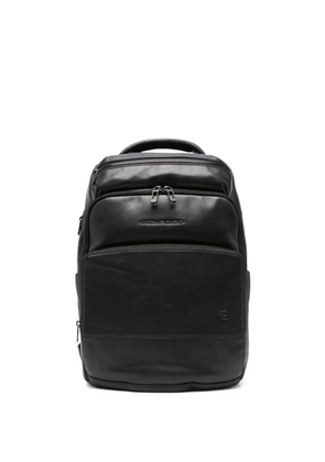 PIQUADRO leather backpack - Black