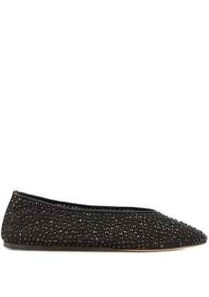 Le Monde Beryl Luna crystal-embellished ballet flats - Black