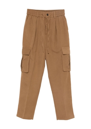 IMPERIAL drawstring-waist cargo trousers - Neutrals