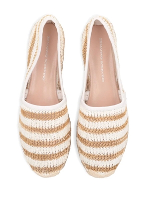 Ermanno Scervino striped espadrilles - White