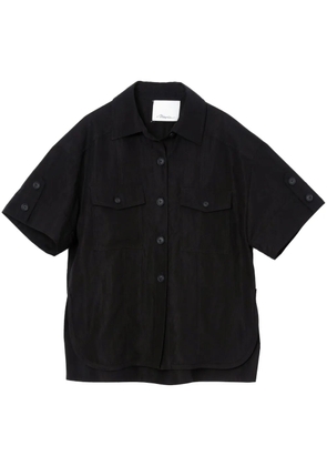 3.1 Phillip Lim TENCEL™-blend short-sleeve shirt - Black