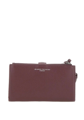 GIANNI CHIARINI leather wristlet wallet - Red