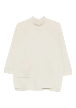 Gran Sasso funnel-neck sweater - Neutrals