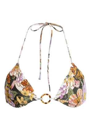 Agua Bendita Lolita floral-detail bikini - Green