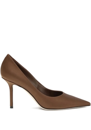 Jimmy Choo 85mm Love pointed pumps - Brown